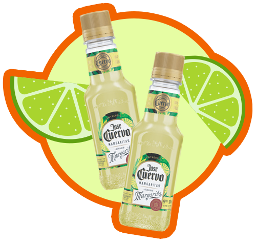 Jose Cuervo margarita bottles
