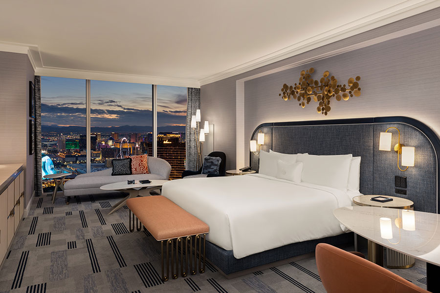 Gold Room with King Bed and View