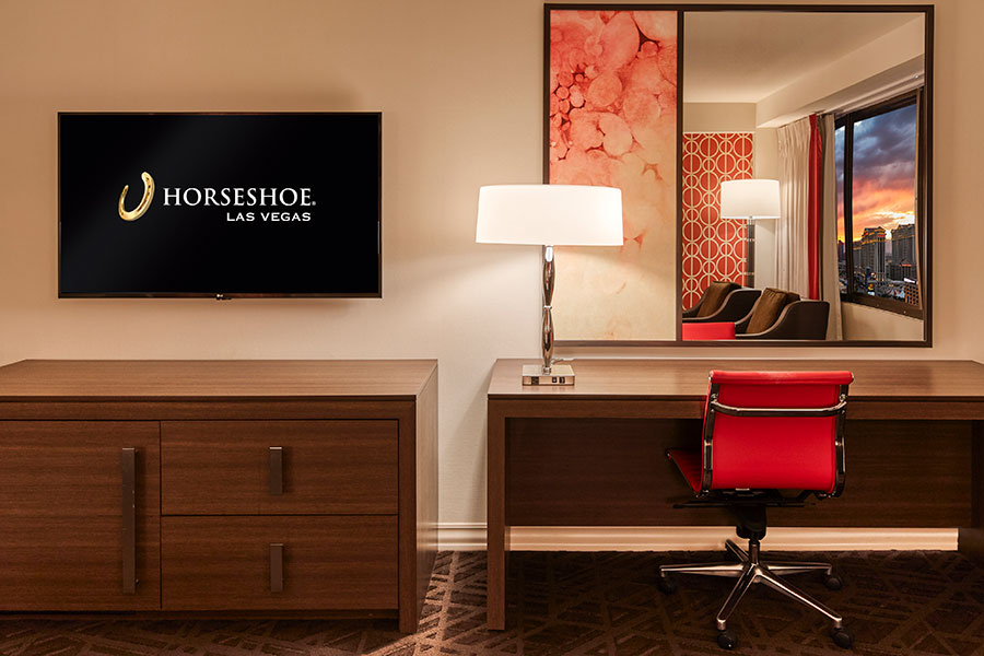 Guest Room - TV and Desk Area