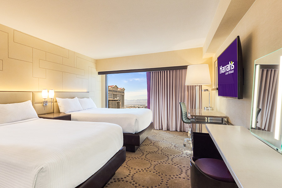 Strip View Room with Two Queen Beds