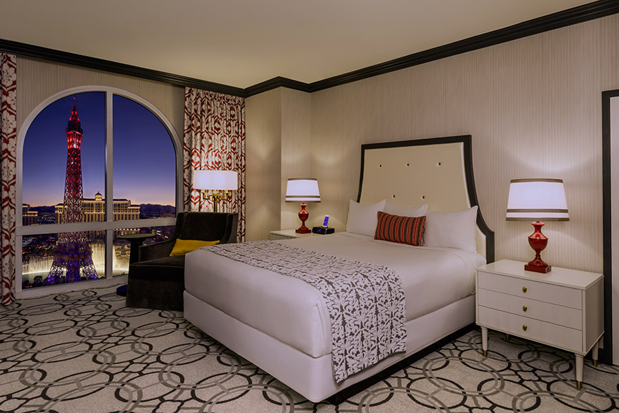 Bordeaux Room with King Bed and Eiffel View