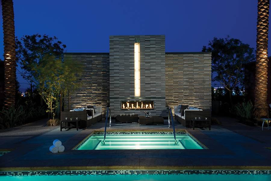 Hot Tub and Fireplace