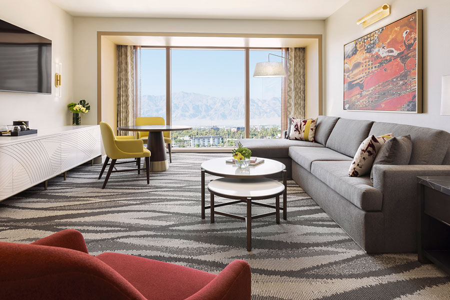 Room with Living Area and City View