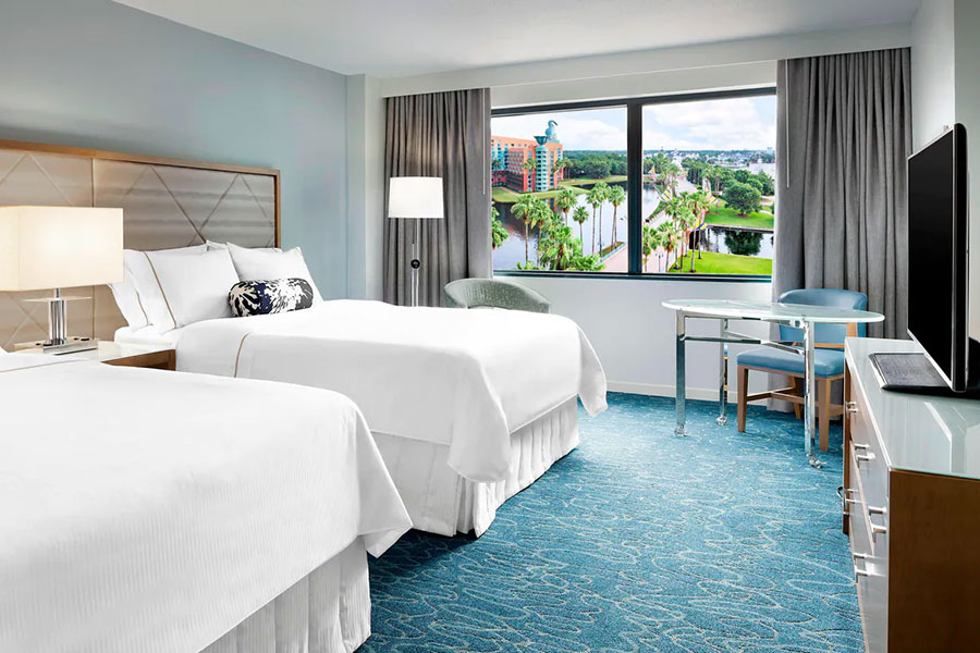 Resort View Guest Room with Two Queen Beds